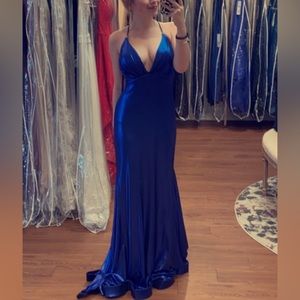 Beautiful Dark Blue Clarisse dress!